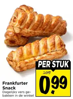 Vomar Voordeelmarkt Frankfurter Snack aanbieding