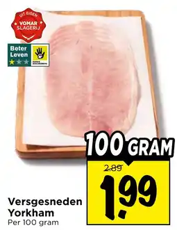 Vomar Voordeelmarkt Versgesneden Yorkham aanbieding