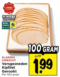Vomar Voordeelmarkt Slagers Ambacht Versgesneden Kipfilet Gerookt aanbieding