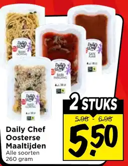 Vomar Voordeelmarkt Daily Chef Oosterse Maaltijden aanbieding