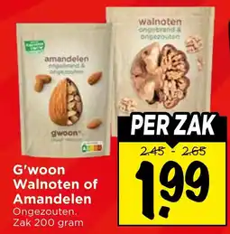 Vomar Voordeelmarkt G'woon Walnoten of Amandelen aanbieding