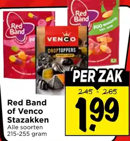 Vomar Voordeelmarkt Red Band of Venco Stazakken aanbieding