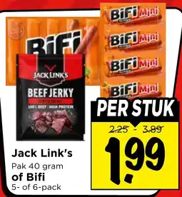 Vomar Voordeelmarkt Jack Link's aanbieding