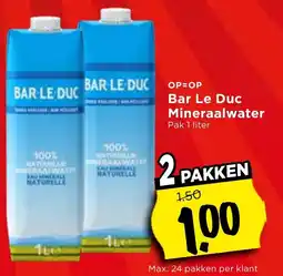 Vomar Voordeelmarkt Bar Le Duc Mineraalwater aanbieding