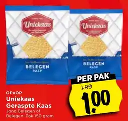 Vomar Voordeelmarkt Uniekaas Geraspte Kaas aanbieding