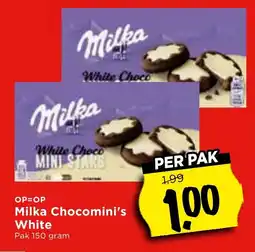 Vomar Voordeelmarkt Milka Chocomini's White aanbieding