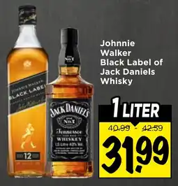 Vomar Voordeelmarkt Johnnie Walker Black Label of Jack Daniels Whisky aanbieding