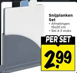 Vomar Voordeelmarkt Snijplanken Set aanbieding