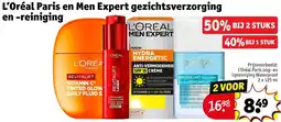 Kruidvat L'Oréal Paris en Men Expert gezichtsverzorging en reiniging aanbieding