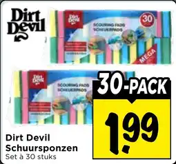 Vomar Voordeelmarkt Dirt Devil Schuursponzen aanbieding