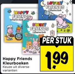 Vomar Voordeelmarkt Happy Friends Kleurboeken aanbieding
