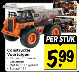 Vomar Voordeelmarkt Constructie Voertuigen aanbieding