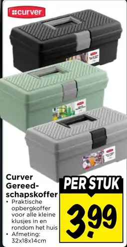 Vomar Voordeelmarkt Curver Gereedschapskoffer aanbieding