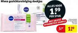 Kruidvat Nivea gezichtsreiniging doekjes aanbieding