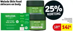 Kruidvat Weleda Skin Food skincare en body aanbieding