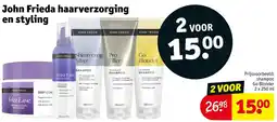 Kruidvat John Frieda haarverzorging en styling aanbieding