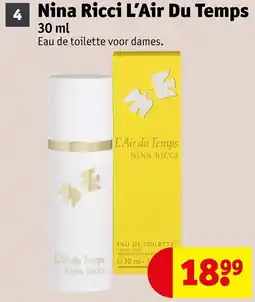 Kruidvat Nina Ricci L'Air Du Temps aanbieding