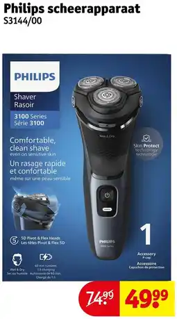 Kruidvat Philips scheerapparaat S3144/00 aanbieding