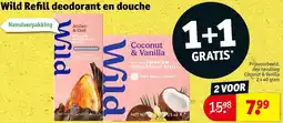 Kruidvat Wild Refill deodorant en douche aanbieding