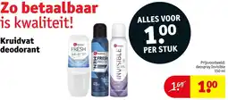 Kruidvat Kruidvat deodorant aanbieding