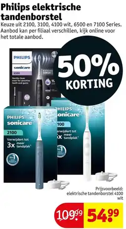 Kruidvat Philips elektrische tandenborstel aanbieding