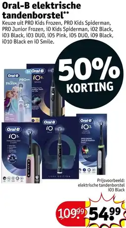 Kruidvat Oral-B elektrische tandenborstel aanbieding