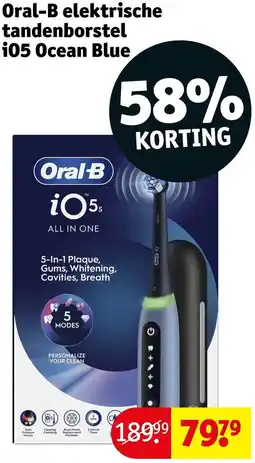 Kruidvat Oral-B elektrische tandenborstel i05 Ocean Blue aanbieding