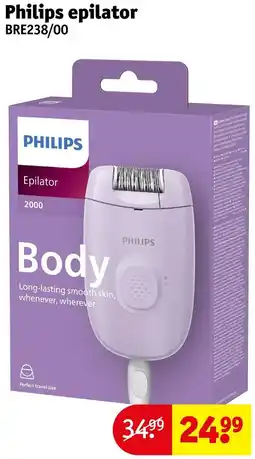 Kruidvat Philips epilator BRE238/00 aanbieding
