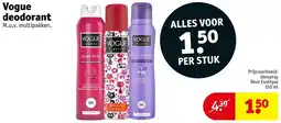 Kruidvat Vogue deodorant aanbieding