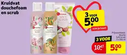 Kruidvat Kruidvat douchefoam en scrub aanbieding