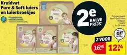 Kruidvat Kruidvat Pure & Soft luiers en luierbroekjes aanbieding