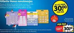 Kruidvat Gillette Venus navulmesjes aanbieding