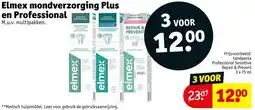 Kruidvat Elmex mondverzorging Plus en Professional aanbieding