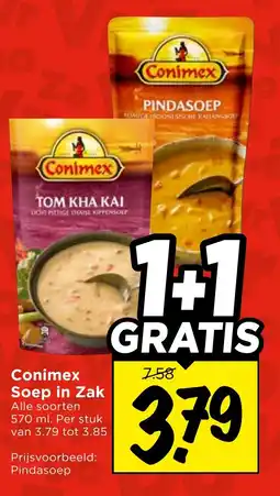 Vomar Voordeelmarkt Conimex Soep in Zak aanbieding