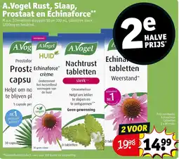 Kruidvat A.Vogel Rust, Slaap, Prostaat en Echinaforce aanbieding