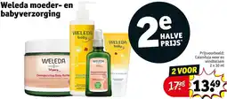 Kruidvat Weleda moeder en babyverzorging aanbieding