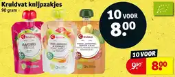 Kruidvat Kruidvat knijpzakjes aanbieding