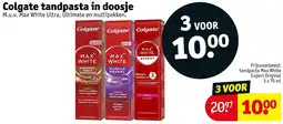 Kruidvat Colgate tandpasta in doosje aanbieding
