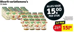Kruidvat Olvarit variatiemenu's aanbieding
