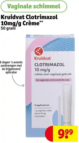 Kruidvat Kruidvat Clotrimazol 10mg/g Crème aanbieding