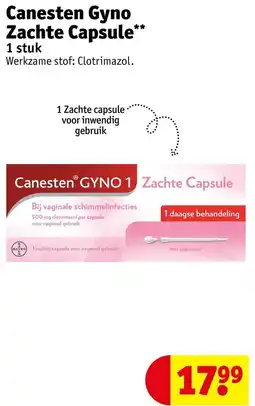 Kruidvat Canesten Gyno Zachte Capsule aanbieding