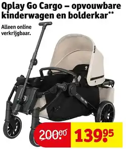 Kruidvat Qplay Go Cargo-opvouwbare kinderwagen en bolderkar aanbieding