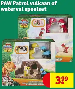 Kruidvat PAW Patrol vulkaan of waterval speelset aanbieding