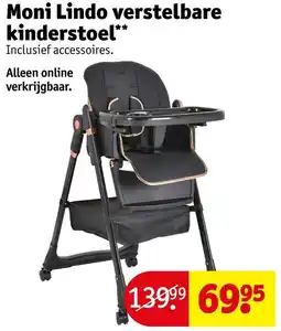 Kruidvat Moni Lindo verstelbare kinderstoel aanbieding
