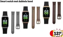 Kruidvat Smart watch met dubbele band aanbieding