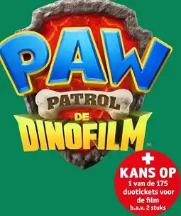 Kruidvat Paw patrol dinofilm aanbieding