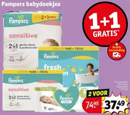 Kruidvat Pampers babydoekjes aanbieding