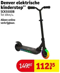 Kruidvat Denver elektrische kinderstep SCK5500B aanbieding