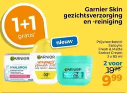 Trekpleister Garnier skin gezichtsverzorging en reiniging aanbieding