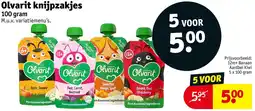 Kruidvat Olvarit knijpzakjes aanbieding